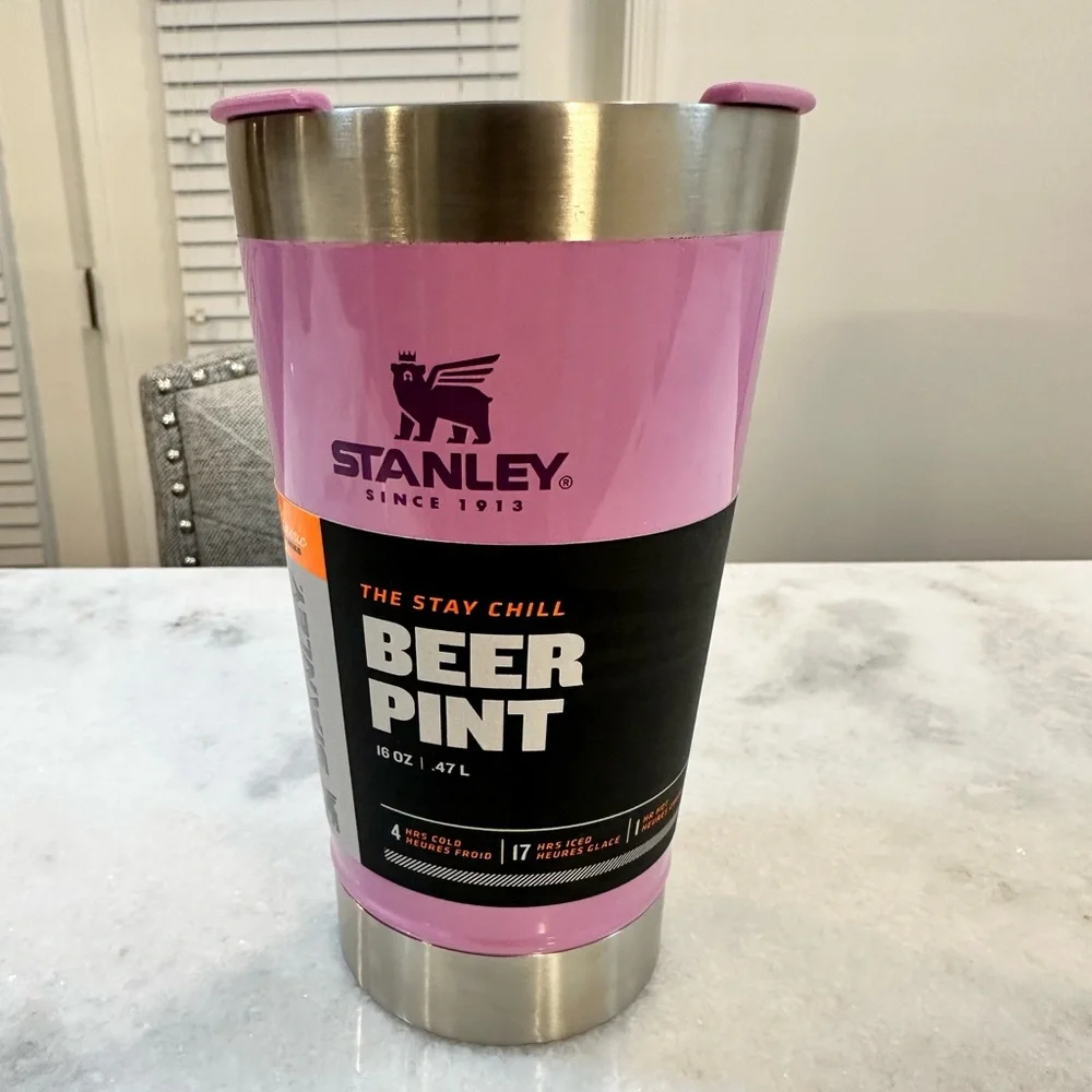 Stanley Stainless Steel 16oz Beer Pint with Built-In Bottle Opener Tumbler - Picture 7 of 9